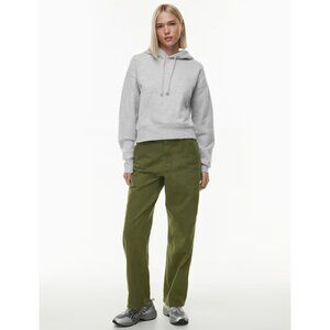 Aritzia TNA Greenwich Pant High-Waisted Carpenter Twill Olive Green Pants Size 2